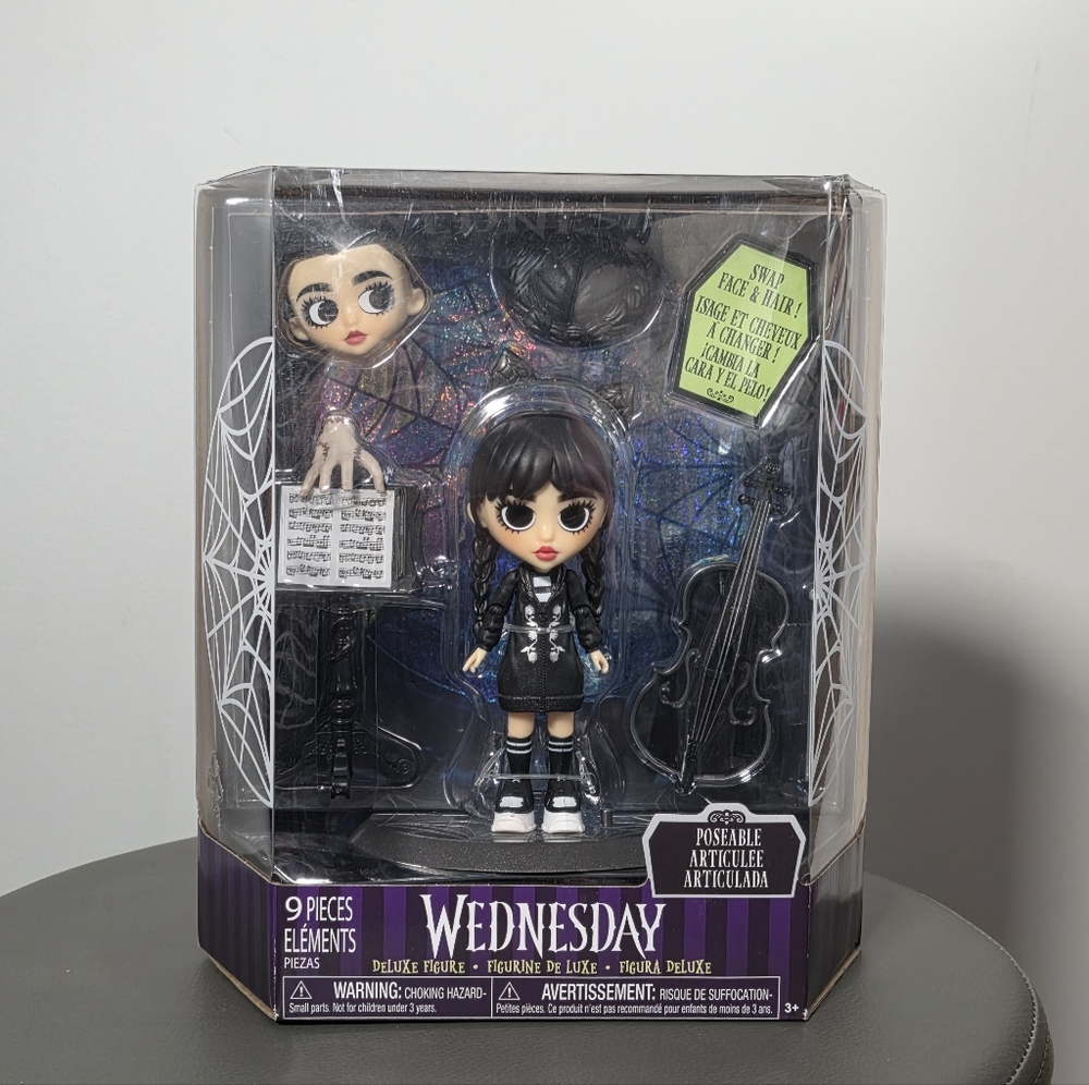 Wednesday Deluxe 6" Figure by Just Play, 3+ Collectible NEW